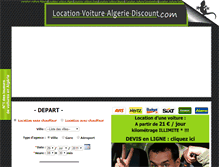 Tablet Screenshot of location-voiture-algerie-discount.com